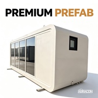 Cabane modulaire préfabriquée Apple Cabin de 20 pieds et 40 pieds pour projets de complexe hôtelier, camping en plein air, hôtel, maison d'hôtes, salon, restaurant, café