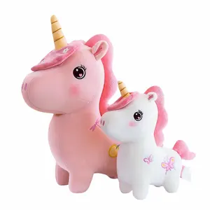 Custom Hand Made Super Soft Kawai Unicorn Plush Toy Rainbow Design Unicorns