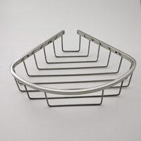 Panier d'angle mural en acier inoxydable 304, design moderne et simple, 1 niveau, durable et étanche pour salle de bain