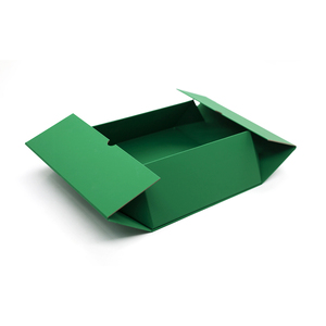 Boîte pliable à poignée verte OEM haut de gamme pour cosmétiques, vêtements, mode, festival, étui cadeau portable - Product Image 6