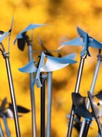 Lampe LED Multicolore Effet Feux d'Artifice, Sculpture en Acier Inoxydable et Fer Forgé, Étanchéité IP65, Idéale pour Jardin et Aménagement Paysager Personnalisé