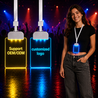 Fournisseur OEM de badges d'identification personnalisés – Cartes d'identité professionnelles en acrylique LED, étiquettes nominatives pour le personnel d'entreprise, accès aux événements, commandes promotionnelles