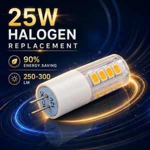 หลอดไฟเซรามิก G4 2.5 วัตต์ 250-300 ลูเมน 120 ลูเมน/วัตต์ ชิป Sanan 2835 AC DC 12 โวลต์ 360 องศา 2700K 7000K 15000 ชั่วโมง รับประกัน 2 ปี RoHS CE ETL สำหรับสำนักงาน - Product Image 5
