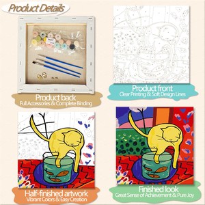 Kit de Peinture par Numéros DIY : Sites Touristiques Mondiaux, Peinture à l'Huile Numérique, <span class=keywords><strong>Paysage</strong></span> Rétro, Décoration Murale Faite Main - Product Image 2