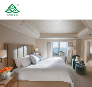 Ensemble complet de meubles de chambre à coucher d'hôtel de luxe d'étoile personnalisée Hospitalité Meubles de motel Resort Lit de villa <span class=keywords><strong>Vente</strong></span> d'usine - Product Image 1