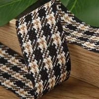 Vente en gros de ruban à carreaux classique pour la fabrication de nœuds, pinces à cheveux jacquard faites à la main pour filles et femmes, pour la décoration de Noël et du Nouvel An