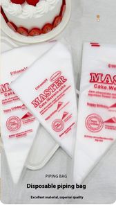 100 PCS/Sacs Sacs à pâtisserie jetables en plastique de qualité alimentaire écologiques en forme de triangle, outils de pâtisserie pour la cuisine, la décoration de gâteaux et les desserts - Product Image 3