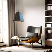 Suspension moderne en feutre PET à absorption acoustique, hauteur réglable, intensité variable, protection oculaire, haute luminosité, économie d'énergie, lumière chaude et moyenne