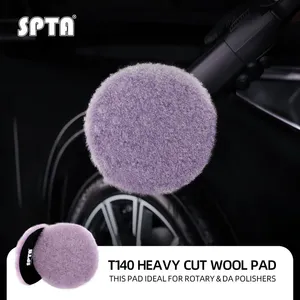 <span class=keywords><strong>SPTA</strong></span> Tampon de polissage en laine 6'' T120 à coupe lourde pour éliminer les rayures 1200 # /1500 #   Disque de ponçage pour rayures profondes sur automobile - Product Image 1