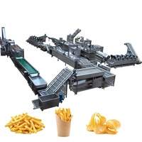 Commerciële volautomatische industriële groentesnijder, friet- en chipsmaker, motorpomp, gebruikte fruit- en meelmolen SUS304