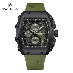 Montre à quartz pour homme NAVIFORCE NF8070, sportive, étanche, cadran en alliage de forme tonneau, décontractée, pour couple, lumineuse - Product Image 2