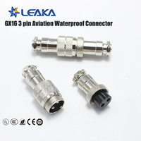 Connecteur d'aviation étanche personnalisé 12mm 16mm à montage sur panneau, prise 5 broches GX12 GX16, 5 bornes mâle/femelle en cuivre pour alimentation