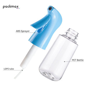 Refillable Recyclable 200ml 300ml Eco-Friendly Fine <b>Mist</b> Continuous Spray PET <b>Bottle</b> for Home Cleaning Salon & Hair Treatment - Product Image 1