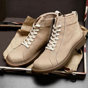 Men's Winter Ankle Autumn New Style Handmade Cowhide <b>Boots</b>-Waterproof Non-slip Stylish Outdoor Ready High Quality Custom Made - Product Image 2
