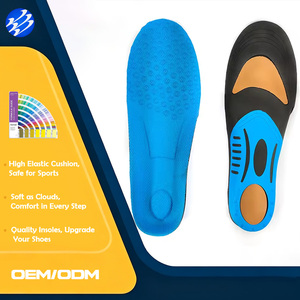 Semelles de sport respirantes à absorption des chocs, Palmilhas Desportivas, semelles de sport antidérapantes pour hommes et femmes, meilleur prix - Product Image 1