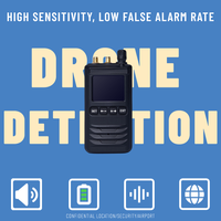 Système de détection de drone UAV portable Système de détection de défense par drone Détecteur de drone portable étanche Système anti-sécurité FPV