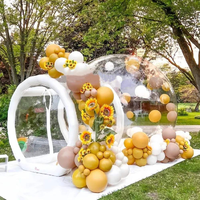 Dôme gonflable commercial transparent de haute qualité pour fêtes en extérieur 2026 – Tente bulle transparente pour enfants 6ft x 9.8ft avec souffleur d'air
