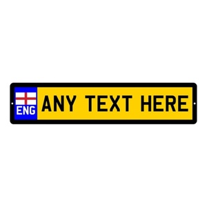 Fournisseur direct d'usine, vente en gros au Royaume-Uni, <span class=keywords><strong>plaques</strong></span> d'<span class=keywords><strong>immatriculation</strong></span> en aluminium PMMA 52x11cm, gaufrées, couleur/logo personnalisés, finition brillante, 1-1,5 mm - Product Image 3