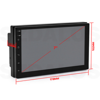 Autoradio universel 7 pouces écran TN 1+16G FM/GPS/WIFI autoradio 2 Din lecteur multimédia