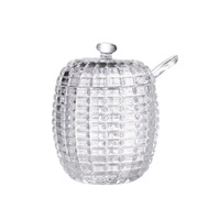Factory Bestseller Retro Glass Sugar Jar Jewelry Storage Box Cotton Swab Household Candy Cup With Lid