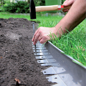 L Shape Aluminum Lawn Edging <strong>Garden</strong> <strong>Edger</strong> for Cobblestone Landscape Edging - Product Image 4