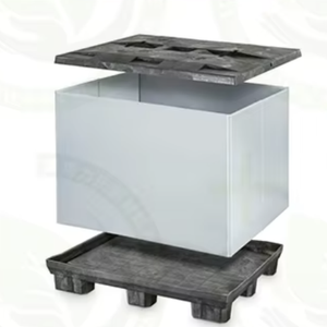 Cajas de funda de plástico de cartón plegables reutilizables de fábrica Paleta de plástico PP reciclable Gaylord Box Divide Paleta de plástico reutilizable - Product Image 5