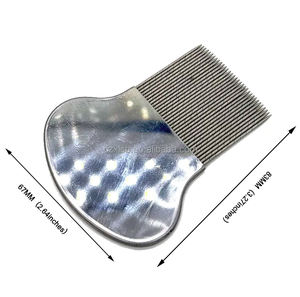 Grande Offerta Prezzo Conveniente Pettine Antiparassitario Lavabile in Acciaio Inossidabile Anti Deformazione per Pulci e Pidocchi per Uso Domestico (con Logo) - Product Image 2