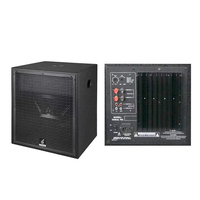 Système audio de grande puissance avec haut-parleur de 12 pouces et caisson de basses actif de 15 pouces avec amplificateur, système de karaoké KTV, ensemble complet