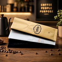 Sacs d'emballage pour café en aluminium et plastique à fond plat, personnalisés, résistants à l'humidité, avec valeur ajoutée, Packfortune