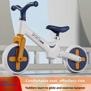 Vélo d'équilibre sans pédales pour enfants, fourni directement par l'usine, avec siège en mousse souple amélioré, trotteur pour tout-petits de 2 à 6 ans - Product Image 1