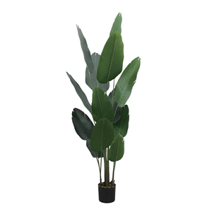 Linwoo Bán Buôn Màu Xanh Lá Cây Nhà Máy Giả Cây Chuối Cây Bonsai <span class=keywords><strong>180Cm</strong></span> Trang Trí Trong Nhà Khổng Lồ Cây Nhân Tạo - Product Image 5