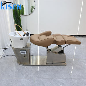Fauteuil <span class=keywords><strong>de</strong></span> lavage <span class=keywords><strong>de</strong></span> cheveux Kisen <span class=keywords><strong>de</strong></span> qualité supérieure, mobilier <span class=keywords><strong>de</strong></span> spa capillaire, électrique, réglable et rotatif, personnalisable - Product Image 5