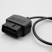 Cable conector RS232 de 9 pines, Cable de extensión OBDII macho a DB9 hembra, escáner de diagnóstico, cable de conexión VGA OBD para vehículo