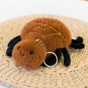 Llavero de Insectos de Peluche Personalizado de Fábrica: Oruga Linda, Caracol, <span class=keywords><strong>Mariquita</strong></span>, Polilla, <span class=keywords><strong>Araña</strong></span>, Abeja para Mochilas y Regalos - Product Image 2