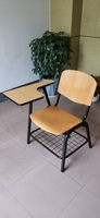 Venta caliente muebles escolares tradicionales aula sala de entrenamiento Estudio de madera Silla de escritorio tableta de escritura para niños