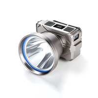 Lampe torche laser blanche rechargeable, angle de faisceau réglable à 80 degrés, lampe frontale avec capteur de mouvement pour la chasse, les aventures en plein air