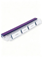Jeu de Mahjong Américain de Luxe Moderne Superposé Violet Prune Foncé avec Tuiles Danse du Lion et Singe Joker Portable