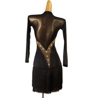 Robe de danse de salon pour adulte OCTLQ246 Octavia, tenue de scène, spandex/nylon/coton