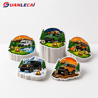 Autocollants personnalisés pour camping-car, autocollants en PVC découpés à la forme, résistants aux UV et imperméables, autocollants personnalisés pour voiture, pour fenêtre de véhicule, camion, camping, impression