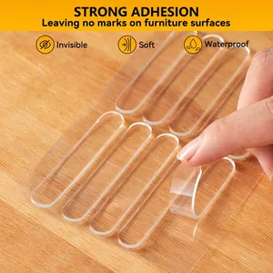 10 protectores de pared para puertas, amortiguadores de muebles, almohadillas silenciadoras anticolisión para puertas de refrigerador - Product Image 2