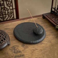 Porte-encens Wabi-Sabi original, brûleur d'encens miniature haut de gamme, pièce d'art en céramique de niche pour encens en bâtonnets et parfum d'intérieur