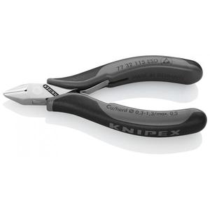 KNIPEX - 77 32 115 ESD Electronics Cabezal de corte diagonal pulido con espejo, mangos con empuñaduras multicomponentes, cabezal puntiagudo, con - Product Image 1
