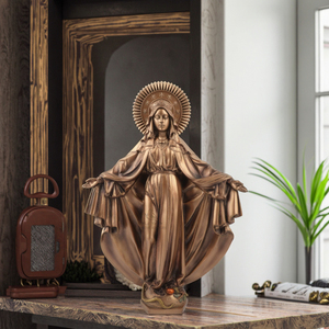 Statue religieuse catholique en résine 30 cm (H) Vierge Marie Immaculée Conception Peinte à la main Art <span class=keywords><strong>de</strong></span> collection Modèle <span class=keywords><strong>de</strong></span> <span class=keywords><strong>figurine</strong></span> <span class=keywords><strong>de</strong></span> Noël - Product Image 5