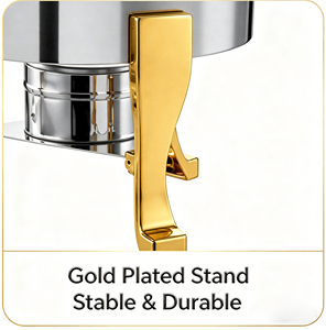 Commercial 13L Gold Plated Beverage Urn, Stainless Steel Hot Drink <b>Server</b> for Coffee Tea Juice <b>Buffet</b> Catering - Product Image 4