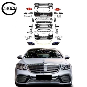 Paraurti anteriore posteriore per auto 222 per <span class=keywords><strong>Mercedes</strong></span> <span class=keywords><strong>2014</strong></span> + W222 classe S Upgrade S63 AMG S65 AMG Body Kit griglia auto fari call luci - Product Image 1