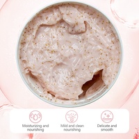 Gommage Corporel Bio Vegan Éclaircissant Exfoliant Hydratant Nourrissant à la Vitamine C Pêche 200g Marque Blanche OEM Sans Cruauté Animale