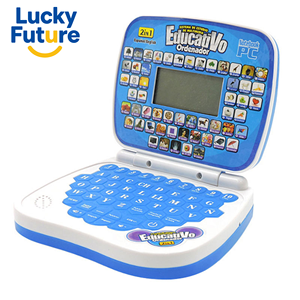 Computer Giocattolo Educativo per Bambini 2026, Tablet Intelligente in Plastica per l'Apprendimento di Spagnolo e Inglese con Mouse - Product Image 1