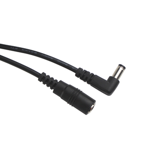 Cable Adaptador de CC de 12 V, Color Negro, 24 AWG, 2 A, Macho a Hembra, 2.1 mm, 2.5 mm, 5.5 mm, Cable de Extensión con Conector de CC - Product Image 2