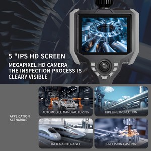 5 ''hd IP67 không thấm nước Ống kính kép 360 ° NDT công nghiệp nội soi Máy ảnh 32GB <span class=keywords><strong>Analog</strong></span> <span class=keywords><strong>Mini</strong></span> 8 mét CMOS cảm biến ứng dụng ngoài trời SDK - Product Image 6