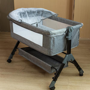 Cunas Portátiles Multifuncionales para Bebés a Precio <span class=keywords><strong>de</strong></span> Fábrica al por Mayor, Muebles Infantiles, <span class=keywords><strong>Cuna</strong></span> <span class=keywords><strong>de</strong></span> Bebé <span class=keywords><strong>con</strong></span> <span class=keywords><strong>Ruedas</strong></span> - Product Image 4